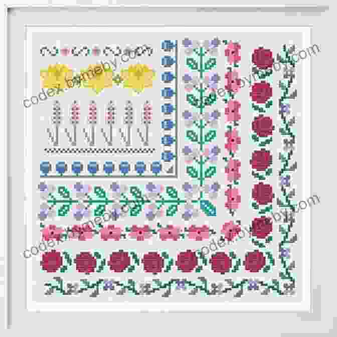 A Beautiful Cross Stitch Sampler Featuring Intricate Floral And Geometric Patterns Cross Stitch Pattern Collection Fruits: Counted Cross Stitching For Beginners (Cross Stitch Embroidery 4)