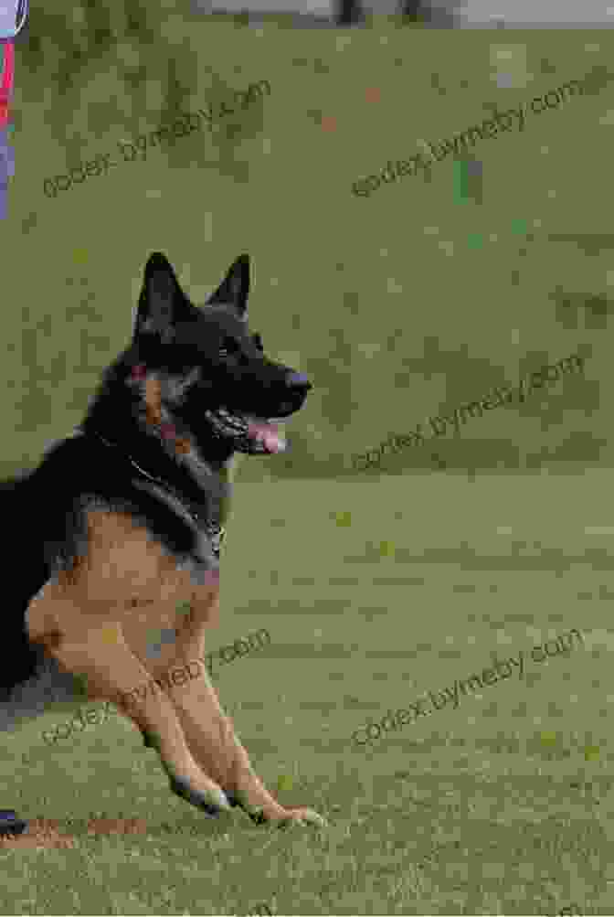 A Black And Tan German Shepherd Dog Looking At The Camera With Its Tongue Out. How Stella Learned To Talk: The Groundbreaking Story Of The World S First Talking Dog