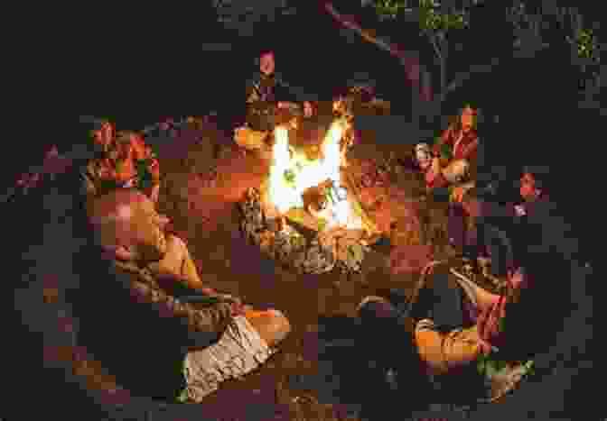 A Group Of People Gathered Around A Campfire, Listening To A Storyteller. History In The Making: An Absorbing Look At How American History Has Changed In The Telling Over The Last 200 Years