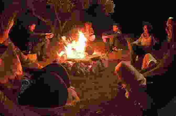 A Group Of People Standing Around A Campfire, Sharing Stories And Laughing. Treasures Of The Twelve Cindy Lin