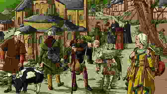 A Group Of Pilgrims Walking Along A Medieval Road Meetings With Remarkable Manuscripts: Twelve Journeys Into The Medieval World