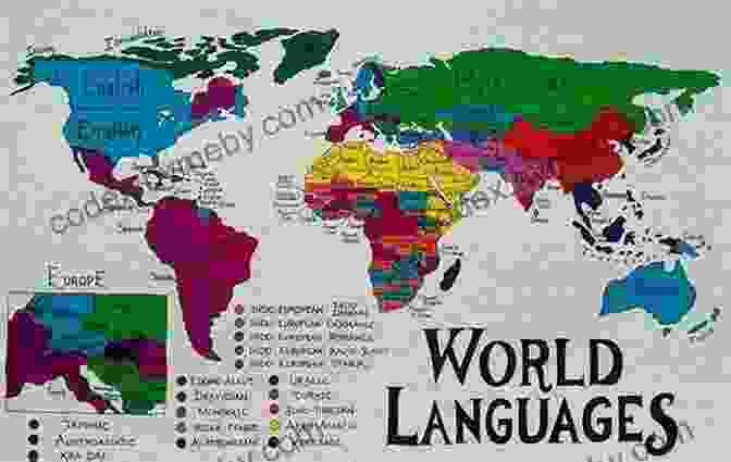 A Map Showcasing The Diversity And Spread Of Languages Across The Globe. The Adventure Of English: The Biography Of A Language