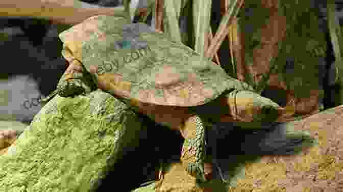 A Pancake Tortoise Feeding On Vegetation, Highlighting Its Herbivorous Diet Facts About The Pancake Tortoise (A Picture For Kids 431)