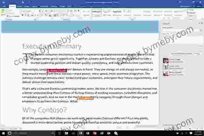 A Screenshot Of The Co Authoring Feature In MS Word 202 Tips You Must Know About MS Word (202 Non Fiction 2)