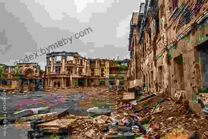 A Somber Image Of A Bombed Out Building, Rubble Scattered Across The Ground The Black Nile: One Man S Amazing Journey Through Peace And War On The World S Longest River