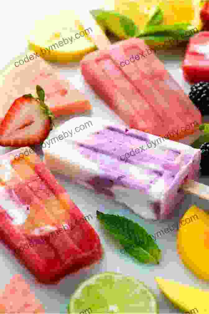 A Vibrant And Colorful Display Of Popsicles, Featuring A Variety Of Fruits, Herbs, And Spices For The Love Of Popsicles: Naturally Delicious Icy Sweet Summer Treats From A Z