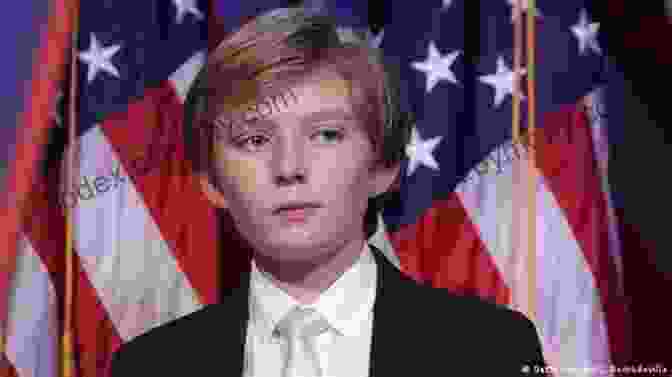 A Young Barron Trump Standing In Front Of The American Flag The Last President The Prophecy Of The Rise Of Barron Trump