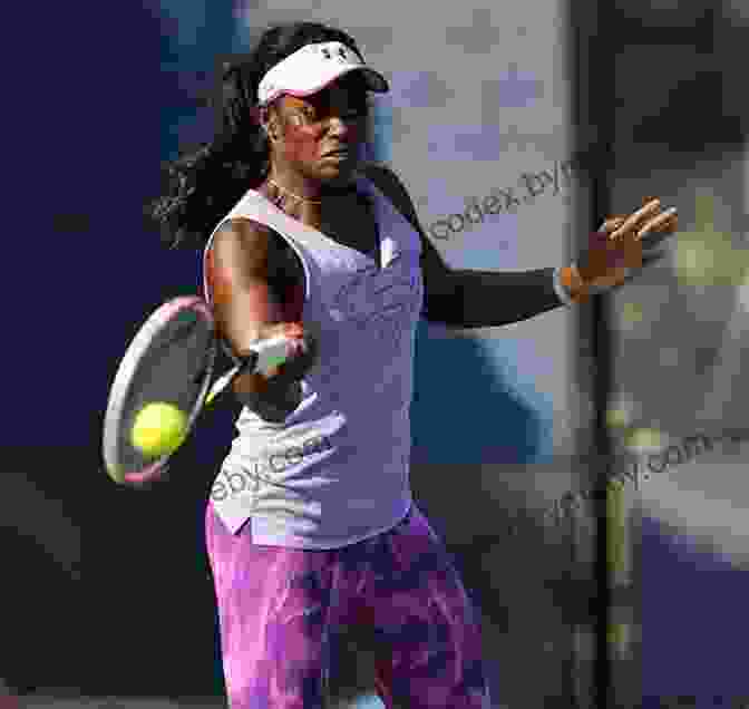 A Young Sloane Stephens Practicing Tennis As A Child, Her Eyes Full Of Determination Sloane Stephens: A Children S Biography: SportStars Volume 7