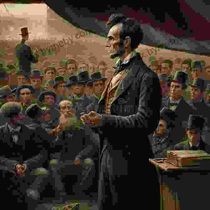 Abraham Lincoln Giving A Speech In A Packed Courtroom Abraham Lincoln: Friend Of The People (833)