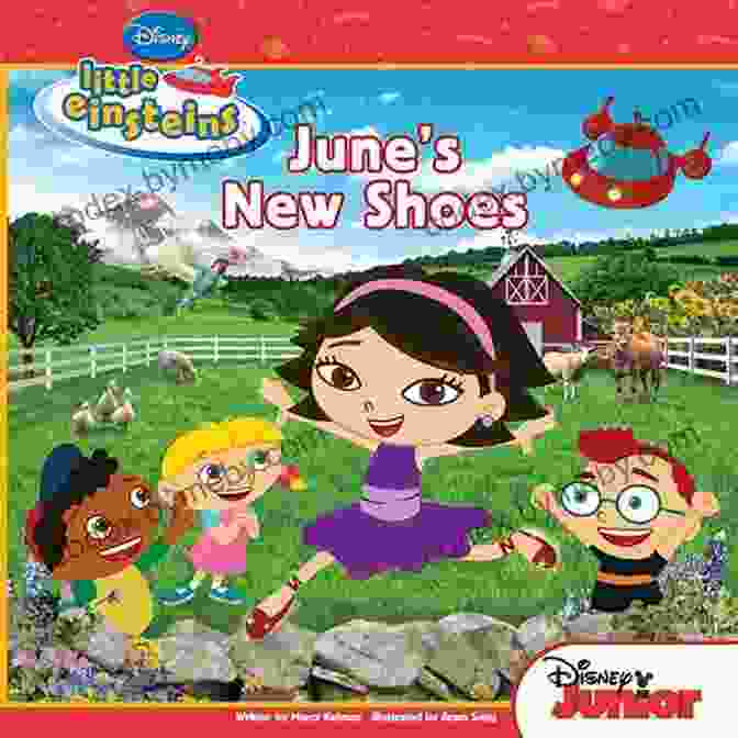 Cover Of June New Shoes Disney Storybook Ebook Featuring June The Bear Wearing Red Shoes Little Einsteins: June S New Shoes (Disney Storybook (eBook))