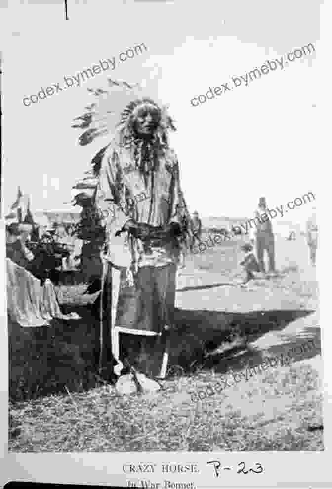 Crazy Horse, A Fierce Oglala Lakota Warrior, Leading An Attack On A US Army Fort. FAMOUS INDIAN CHIEFS I HAVE KNOWN (ILLUSTRATED)