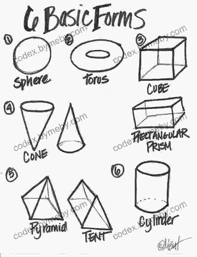 Drawing Basic Shapes And Forms Draw Like An Artist: 100 Faces And Figures: Step By Step Realistic Line Drawing *A Sketching Guide For Aspiring Artists And Designers*