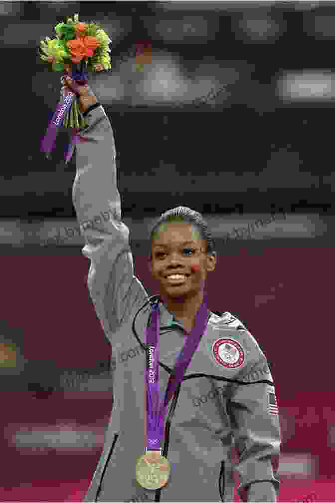 Gabby Douglas Smiling With A Gold Medal Around Her Neck Gabby Douglas: Golden Smile Golden Triumph (GymnStars 4)