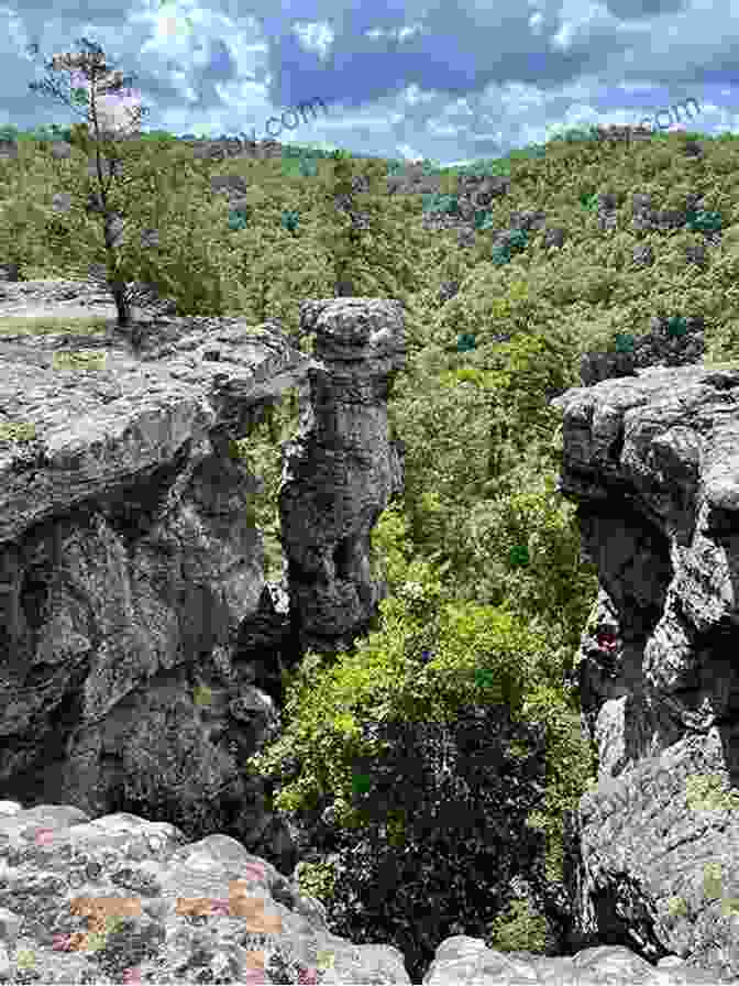 Hikers Navigating The Scenic Kings Bluff Trail Five Star Trails: The Ozarks: 43 Spectacular Hikes In Arkansas And Missouri