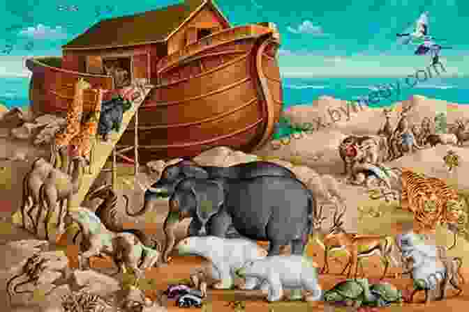 Illustration Of Noah's Ark From 'Bible Heroes Little Golden Book' Bible Heroes (Little Golden Book)