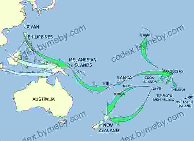 Map Of Polynesian Languages And Their Distribution Across The Pacific Ocean Sea People: The Puzzle Of Polynesia