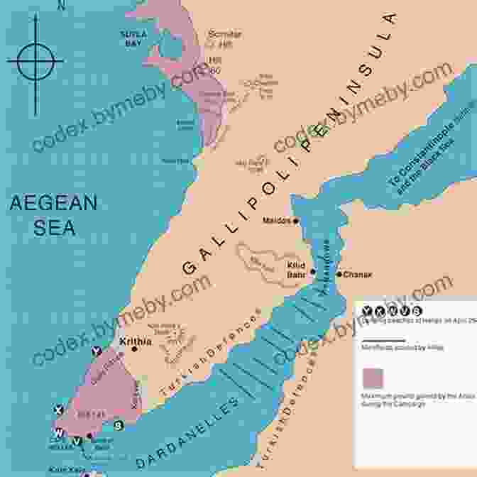 Map Of The Dardanelles Campaign, Highlighting The Gallipoli Peninsula. Churchill And The Dardanelles Christopher M Bell