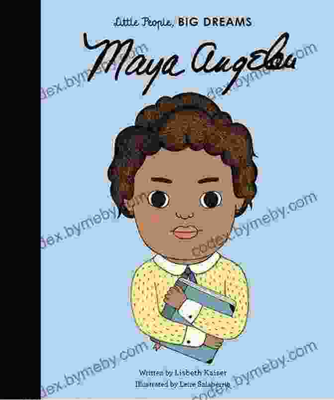 Maya Angelou Little People Big Dreams Book Cover Featuring Young Maya Standing Tall And Determined. Maya Angelou (Little People Big Dreams)