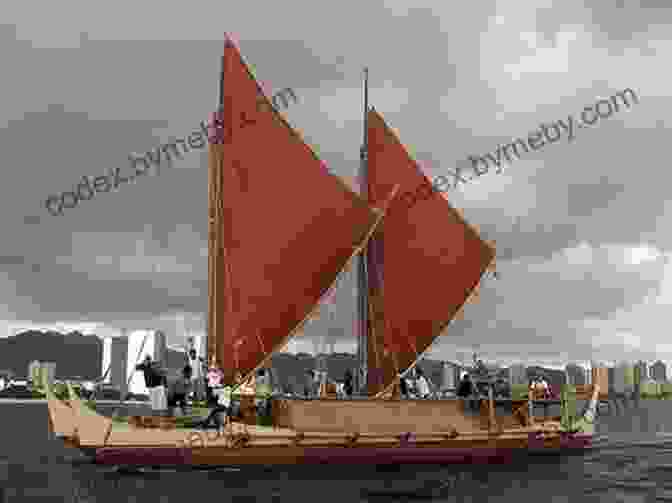 Polynesian Voyaging Canoe Sailing Across The Pacific Ocean Sea People: The Puzzle Of Polynesia