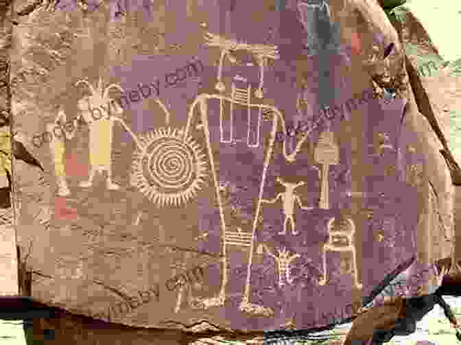 Rock Art Of The Southwest, Featuring A Petroglyph Of A Human Figure Surrounded By Geometric Designs. Ancient Ruins And Rock Art Of The Southwest: An Archaeological Guide