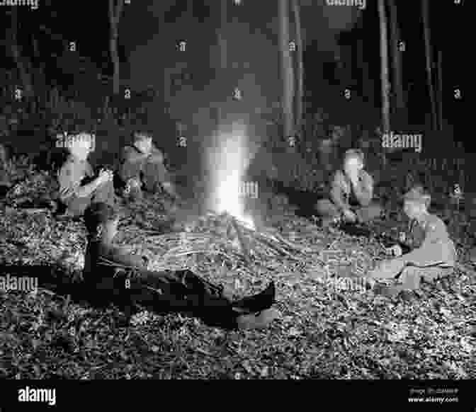 Vintage Photograph Of Boy Scouts Gathered Around A Campfire The Handbook For Scout Masters: The Original 1914 Edition